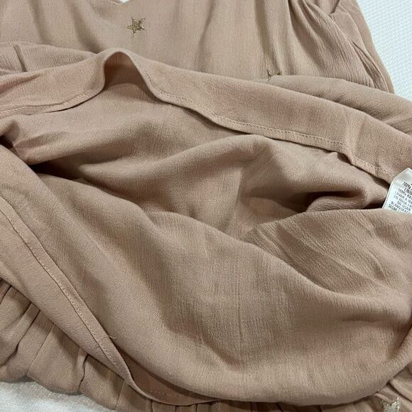Storia Dusty Pink Gold Star Mini Dress - Picture 6 of 9